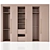 Francisco Swing Door Wardrobe 3D model small image 11