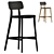 Pop Style Dining Bar Stool 3D model small image 1