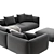 Modern Modular Sofa Set Glamour 3D model small image 3