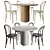 Sleek Baycheer Round Table Dining 3D model small image 1