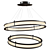 Elegant Damien Double Chandelier 3D model small image 1