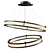 Elegant Damien Double Chandelier 3D model small image 2