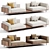 Sleek Brasilia Sofa Minotti Design 3D model small image 1