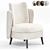 Contemporary Ched Armchair Design 3D model small image 3