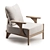 Elegant Modern Armchair Design 3D model small image 1