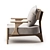 Elegant Modern Armchair Design 3D model small image 2