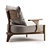 Elegant Modern Armchair Design 3D model small image 3