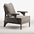 Elegant Modern Armchair Design 3D model small image 4