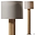 Modern Wood Floor Lamp 3D model small image 1
