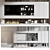 Modern TV Wall Decor Shelf 3D model small image 2