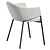 Eliza Scandinavian Velvet Dining Chair 3D model small image 3