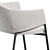 Eliza Scandinavian Velvet Dining Chair 3D model small image 5