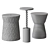  Josiah Kora Shae Accent Tables Set 3D model small image 2