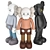 Colorful KAWS Figure Collection 3D model small image 3