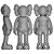 Colorful KAWS Figure Collection 3D model small image 5