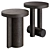 Sleek Scandinavian Side Tables 3D model small image 2