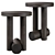 Sleek Scandinavian Side Tables 3D model small image 3