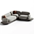 Modern Chic Busnelli Sofa Set 3D model small image 2