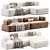  Stylish Bumper Sofa 2 3D model small image 1