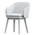 Wayne Arm Dining Chair Elegance 3D model small image 3