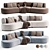 Modern Bon Bon Sofa Set 3D model small image 1