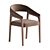 Contemporary Dining Chair Model Corona 3D model small image 3