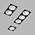 Interchangeable LED Downlight Fixture 3D model small image 2