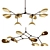 Elegant STINGRAY Chandelier by 101CPH 3D model small image 1