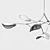 Elegant STINGRAY Chandelier by 101CPH 3D model small image 3