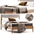 West Elm Mid-Century Bed 3D model small image 4