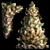 Palm Leaf Christmas Tree Decor 3D model small image 1