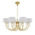 Elegant Gold Crystal Chandelier Lighitng 3D model small image 2