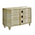 Elegant Maple Wood Credenza 3D model small image 1