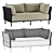 Leo Textile Beige Sofa | Divan.ру 3D model small image 3