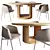 Oslo Round Table & Collar Chair 3D model small image 2