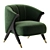 EICHHOLTZ Pavone Boucle Chair  Classic Comfort 3D model small image 3