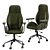 Ergo Executive Mid-Century Chair 3D model small image 3