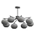 Persimmon Chandelier Model 3Ds Max 3D model small image 5