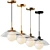 Elegant Petal Inspired Chandelier 3D model small image 3