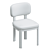 Sleek Anton Dining Chair 3D model small image 3