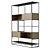 Modern Fusion Bookcase with Sliding Doors 3D model small image 3