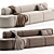 Versatile Artiko Modular Sofa Rendered in 3D 3D model small image 3