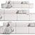Versatile Artiko Modular Sofa Rendered in 3D 3D model small image 4