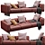 Elegant Minotti Dylan Daybed 3D model small image 3