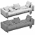 Elegant Minotti Dylan Daybed 3D model small image 6