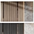 Modern Wood Marble Wall Panel 3D model small image 1