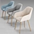 Judy Scandinavian Dining Chair 3D model small image 2