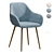 Judy Scandinavian Dining Chair 3D model small image 3