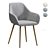 Judy Scandinavian Dining Chair 3D model small image 4