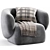 Modern Fabric Armchair by Grado 3D model small image 4
